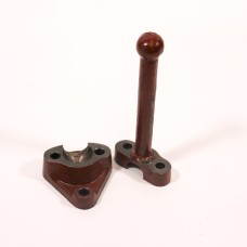 RADIUS ROD BALL HOUSING & FOOT PEG (FRONT AXLE ROD)